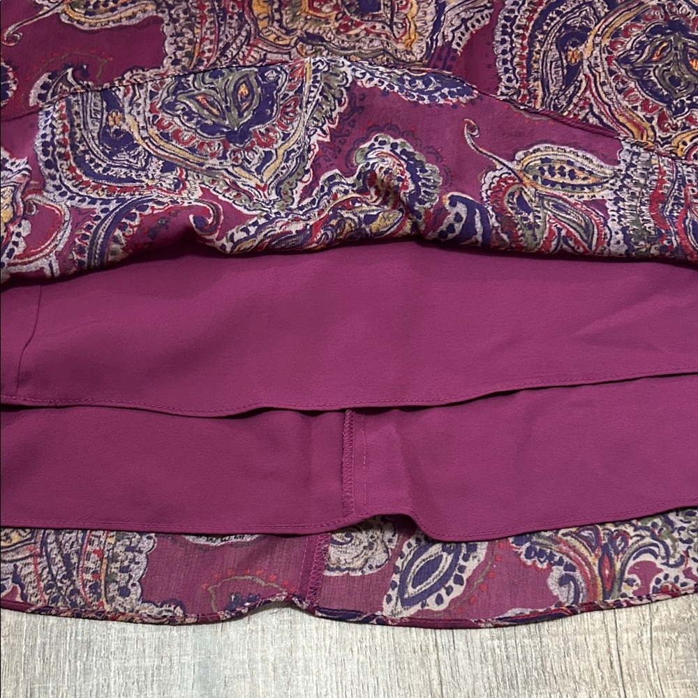 Ralph Lauren Paisley  Dress in Rich Purple - Picture 8 of 9